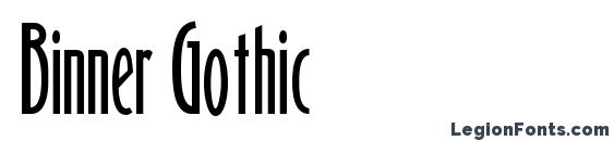 Binner Gothic Font