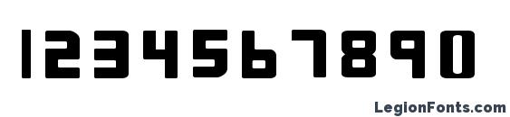 Bio disc Thin Font, Number Fonts