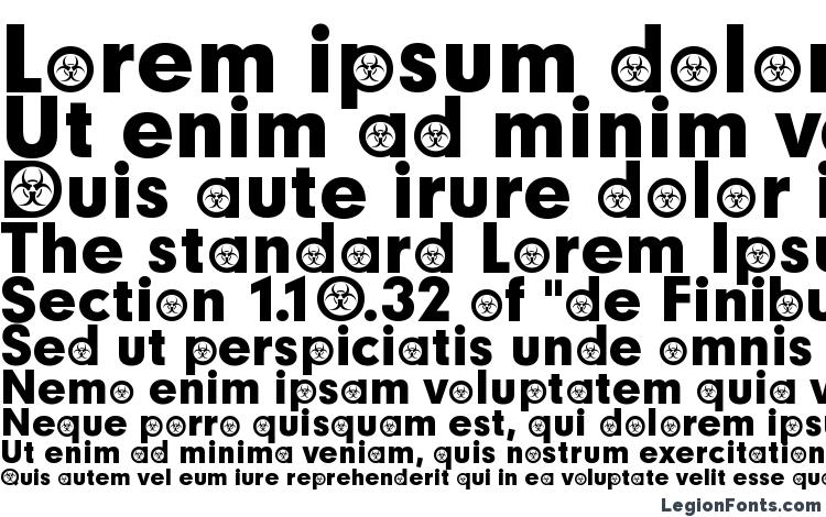 specimens Biohazard Participants font, sample Biohazard Participants font, an example of writing Biohazard Participants font, review Biohazard Participants font, preview Biohazard Participants font, Biohazard Participants font