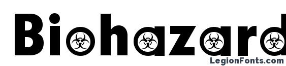 Biohazard Participants Font
