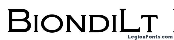 BiondiLt Regular font, free BiondiLt Regular font, preview BiondiLt Regular font