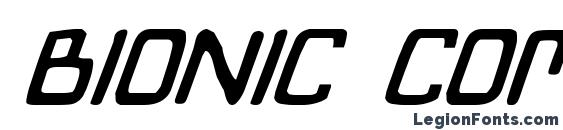Bionic Comic Italic font, free Bionic Comic Italic font, preview Bionic Comic Italic font