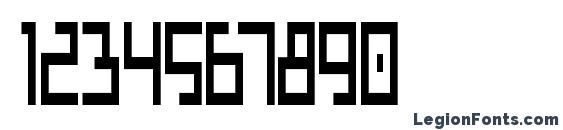 Bionic Type Condensed Font, Number Fonts