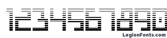 Bionic Type Gradient Font, Number Fonts