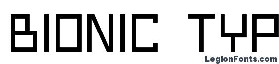 Bionic Type Light Font