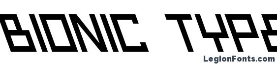 Bionic Type Slant font, free Bionic Type Slant font, preview Bionic Type Slant font