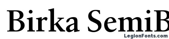 шрифт Birka SemiBold, бесплатный шрифт Birka SemiBold, предварительный просмотр шрифта Birka SemiBold