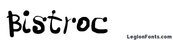 Bistroc font, free Bistroc font, preview Bistroc font