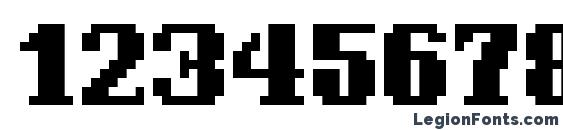 Шрифт Bit kitinformal, Шрифты для цифр и чисел