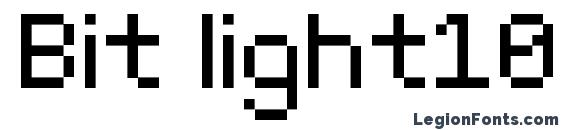 шрифт Bit light10 (srb), бесплатный шрифт Bit light10 (srb), предварительный просмотр шрифта Bit light10 (srb)