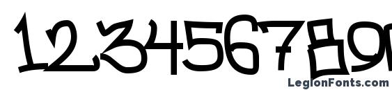 BitchSlap Normal Font, Number Fonts