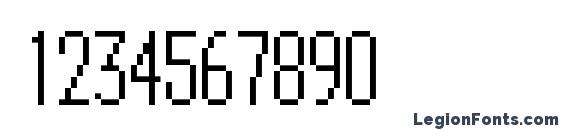 Bitmap Elite Regular Font, Number Fonts