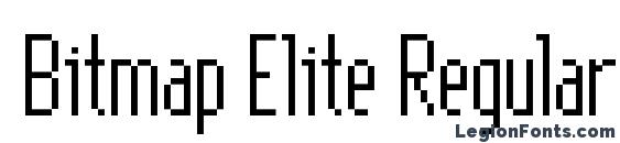 Bitmap Elite Regular Font