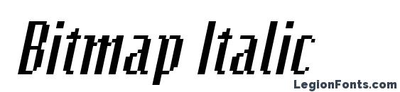 Bitmap Italic Font