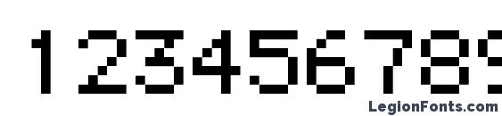 Bitmap Regular Font, Number Fonts