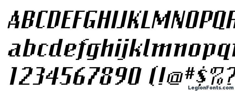 glyphs BitmapWide Italic font, сharacters BitmapWide Italic font, symbols BitmapWide Italic font, character map BitmapWide Italic font, preview BitmapWide Italic font, abc BitmapWide Italic font, BitmapWide Italic font