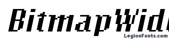 Шрифт BitmapWide Italic