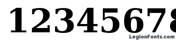 Bitstream Vera Serif Bold Font, Number Fonts