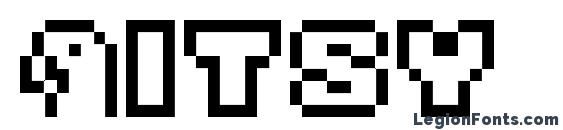 шрифт Bitsy, бесплатный шрифт Bitsy, предварительный просмотр шрифта Bitsy
