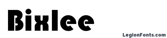 Bixlee font, free Bixlee font, preview Bixlee font