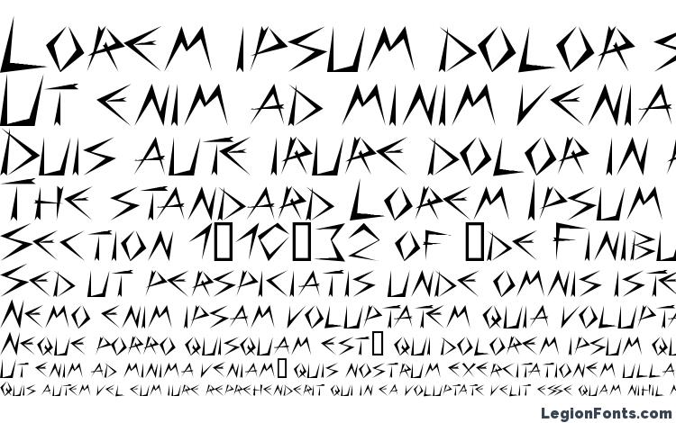 specimens Bizarg font, sample Bizarg font, an example of writing Bizarg font, review Bizarg font, preview Bizarg font, Bizarg font