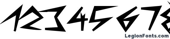 Bizarreblack Font, Number Fonts
