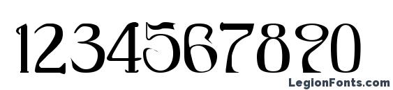 Black Adder II Font, Number Fonts