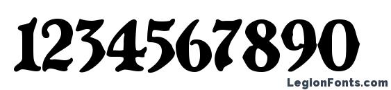 Black Castle MF Font, Number Fonts
