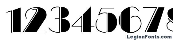 Black Tie Engraved Display SSi Font, Number Fonts