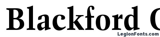 Blackford OldStyle SSi Bold Old Style Figures Font