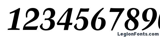 Blackford SSi Bold Italic Font, Number Fonts