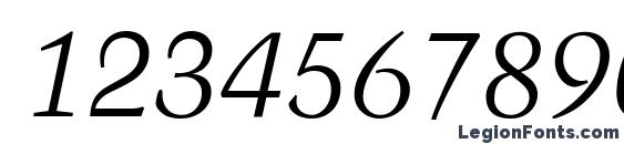 Шрифт Blackford SSi Italic, Шрифты для цифр и чисел