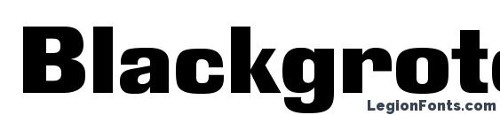 Blackgroteskc Font