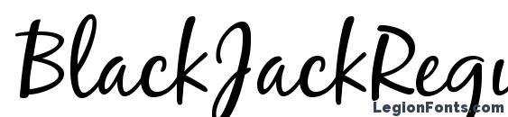 BlackJackRegular font, free BlackJackRegular font, preview BlackJackRegular font