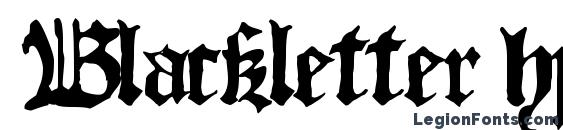 шрифт Blackletter hplhs, бесплатный шрифт Blackletter hplhs, предварительный просмотр шрифта Blackletter hplhs