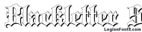 Шрифт Blackletter Shadow