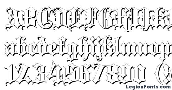 Blackletter Shadow Font Download Free / LegionFonts