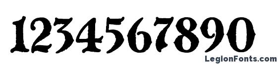 Шрифт Blackmoor LET Plain.1.0, Шрифты для цифр и чисел