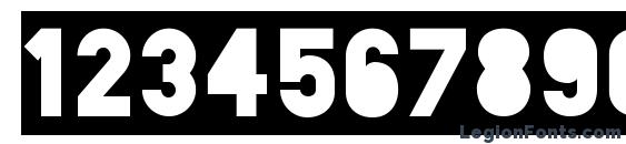 Blackout Two AM Font, Number Fonts