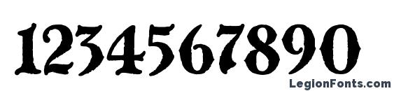 BlackwoodCastle Font, Number Fonts