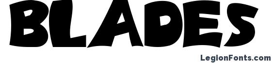 шрифт BLADES bold, бесплатный шрифт BLADES bold, предварительный просмотр шрифта BLADES bold