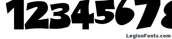 Blades Regular Font, Number Fonts