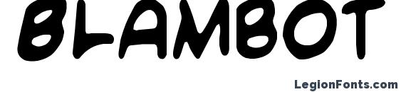 Blambot Custom font, free Blambot Custom font, preview Blambot Custom font