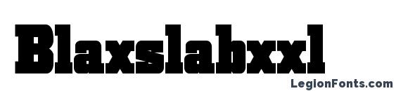 шрифт Blaxslabxxl, бесплатный шрифт Blaxslabxxl, предварительный просмотр шрифта Blaxslabxxl