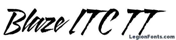 Blaze ITC TT Font, Halloween Fonts