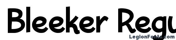 Bleeker Regular font, free Bleeker Regular font, preview Bleeker Regular font