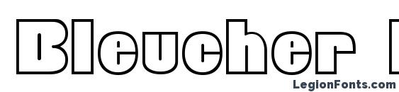 Bleucher Regular Font