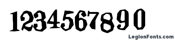 Шрифт Blindfold, Шрифты для цифр и чисел