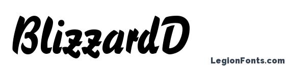 BlizzardD font, free BlizzardD font, preview BlizzardD font