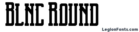 Blnc Round font, free Blnc Round font, preview Blnc Round font